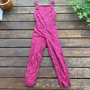 Nooworks pink stretch fitted jumpsuit romper Howell